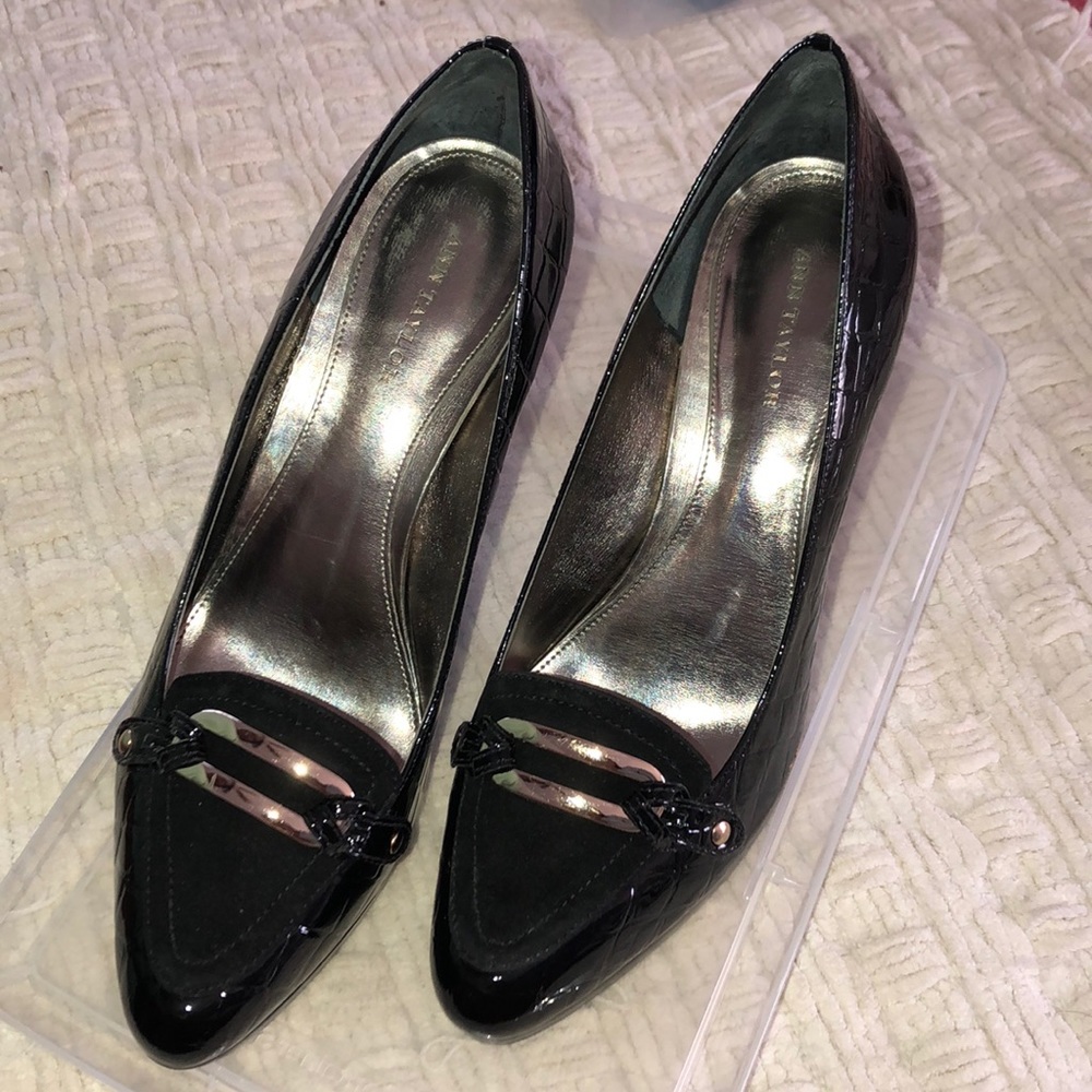black Ann Taylor heels